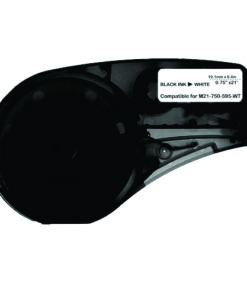 Brady M21-750-595-WT Vinyl Label 3/4Inch Black on White – Compatible - BRAD010