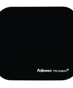 Fellowes Microban Mouse Pad with Anti-bacterial Protection BLACK - MOUSE040