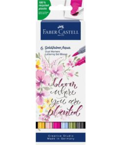 Faber-Castell Goldfaber Aqua Dual Marker Wallet Of 6, Lettering - A164524