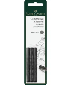 Faber-Castell Pitt Compressed Charcoal Stick Extra Soft Set Of 3 - A129996