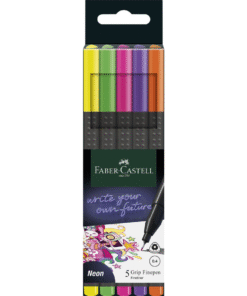 Faber-Castell Grip Finepen Neon Wallet of 5 - A151603