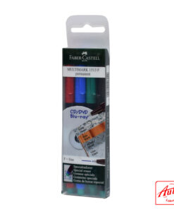 Faber-Castell Multimark Overhead Permanent Marker F Wallet Of 4 - A151304