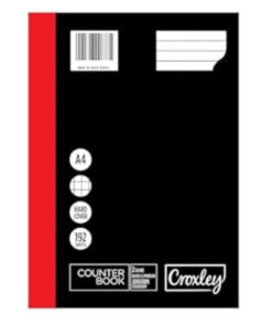 Croxley JD161 2-Q 192 Pg Ruled Quad & Margin A4
