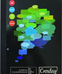 Croxley JD158 2-Q 192 Pg F&M Easifile Punch&Perf. A4 Pk5 - COU158