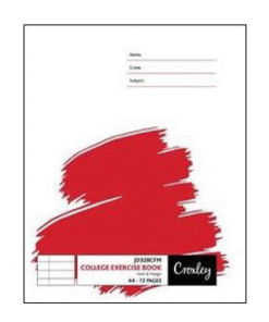 Croxley JD328 A4 72 Pg Feint and Margin Pk10 / bulk 140pcs